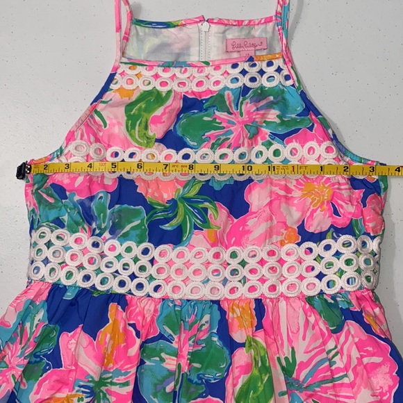 Lilly Pulitzer Girl’s Floral Tropical Summer Sleeveless Vacation Dress Size 14 - Picture 10 of 10
